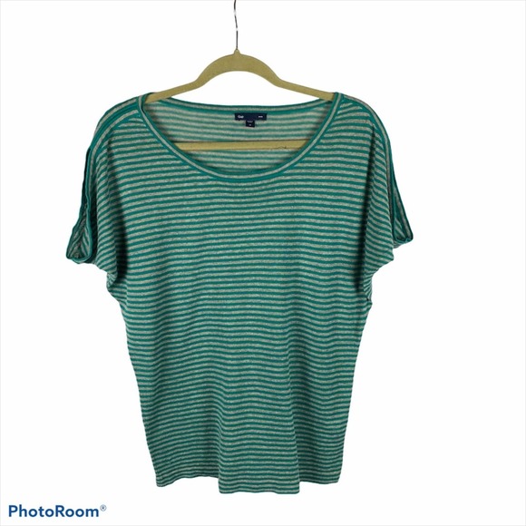 GAP Striped Linen Top - Picture 2 of 7